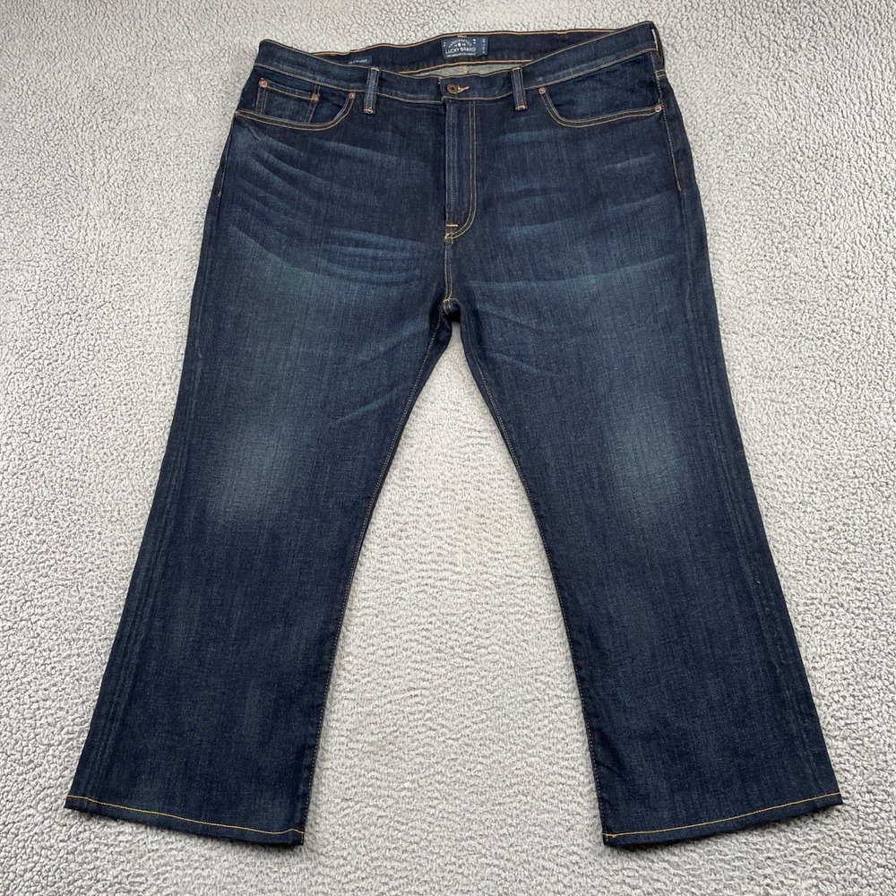 Lucky Brand Jeans Mens 46x30 Blue 181 Relaxed Straight Dark Wash Denim Pants